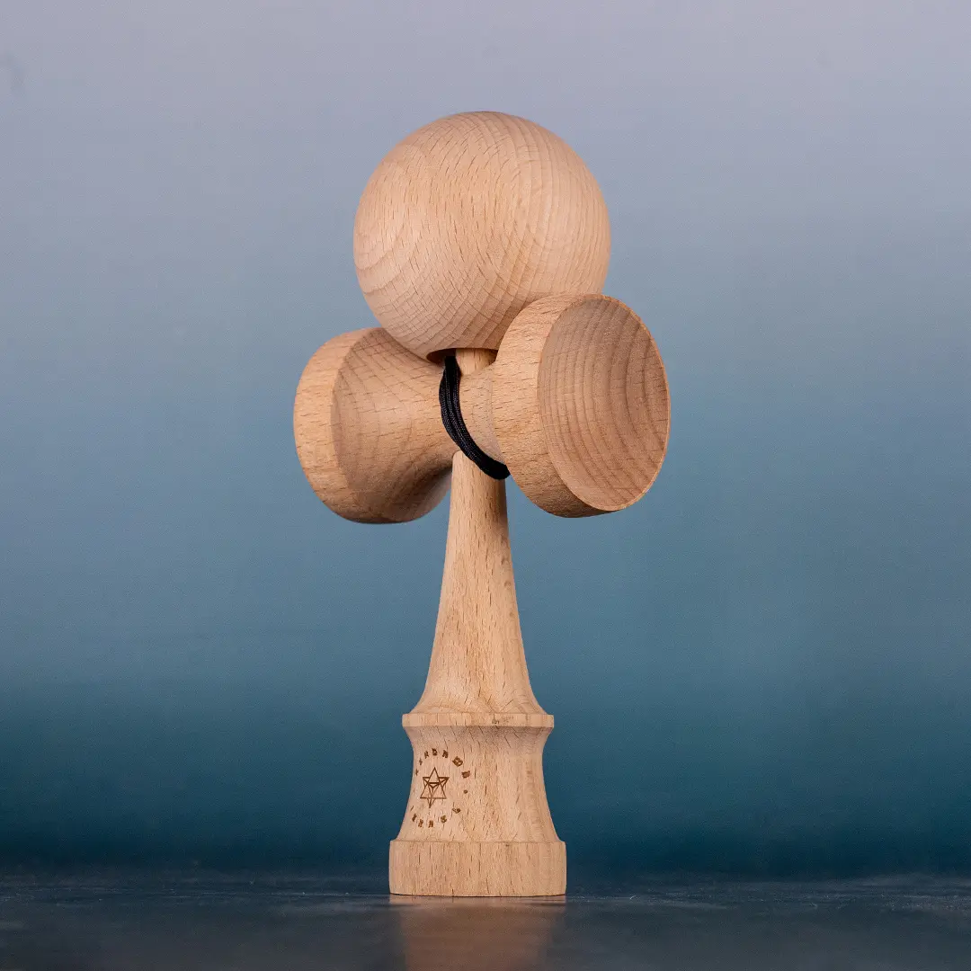 Natural Beech HOG Kendama - Kendama Israel